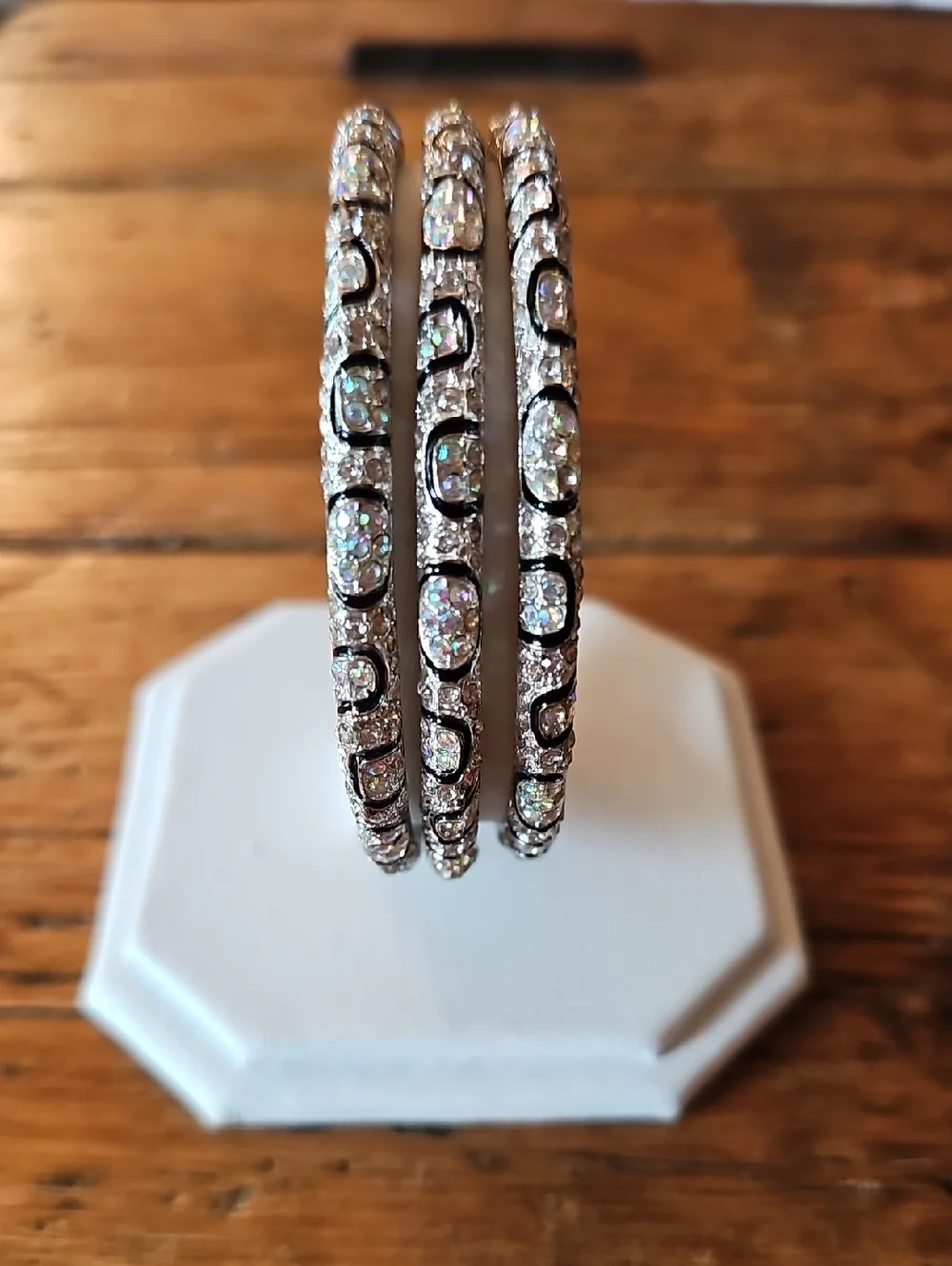 Beautiful Crystal Bangle Set - Picture 1 of 3
